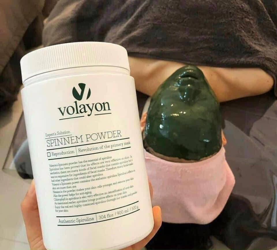 Mặt nạ tảo xoắn volayon Powder Spinem giúp phục hồi tái tạo da 50gr - 500gr
