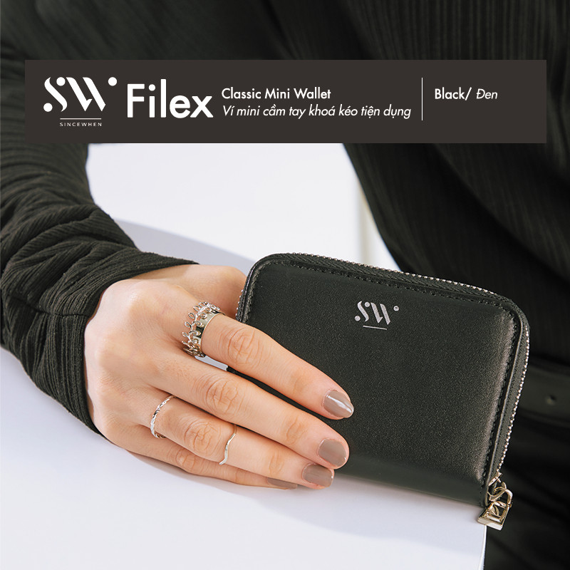Ví ngắn Sincewhen FILEX khoá kéo