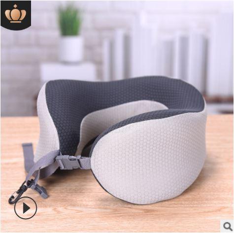 Gối kê cổ hình chữ U cao su non hoạt tính, gối du lịch , gối chữ u tiện dụng dùng trong văn phòng , đi tàu xe máy bay