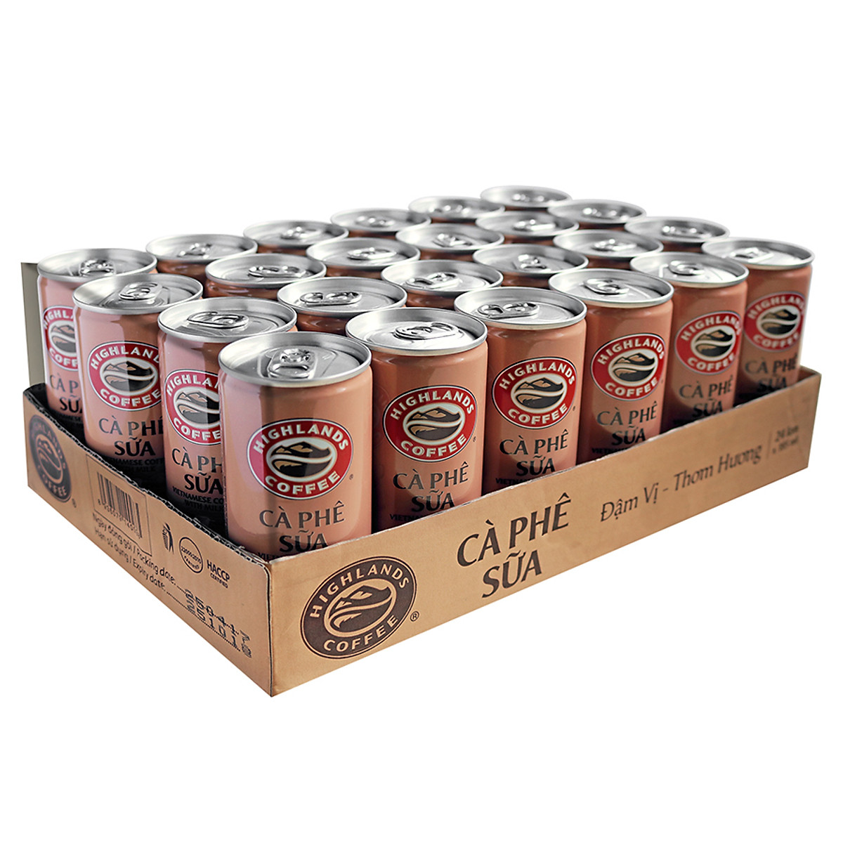 Thùng 24 lon Cafe Sữa đá Highlands Coffee 235ml