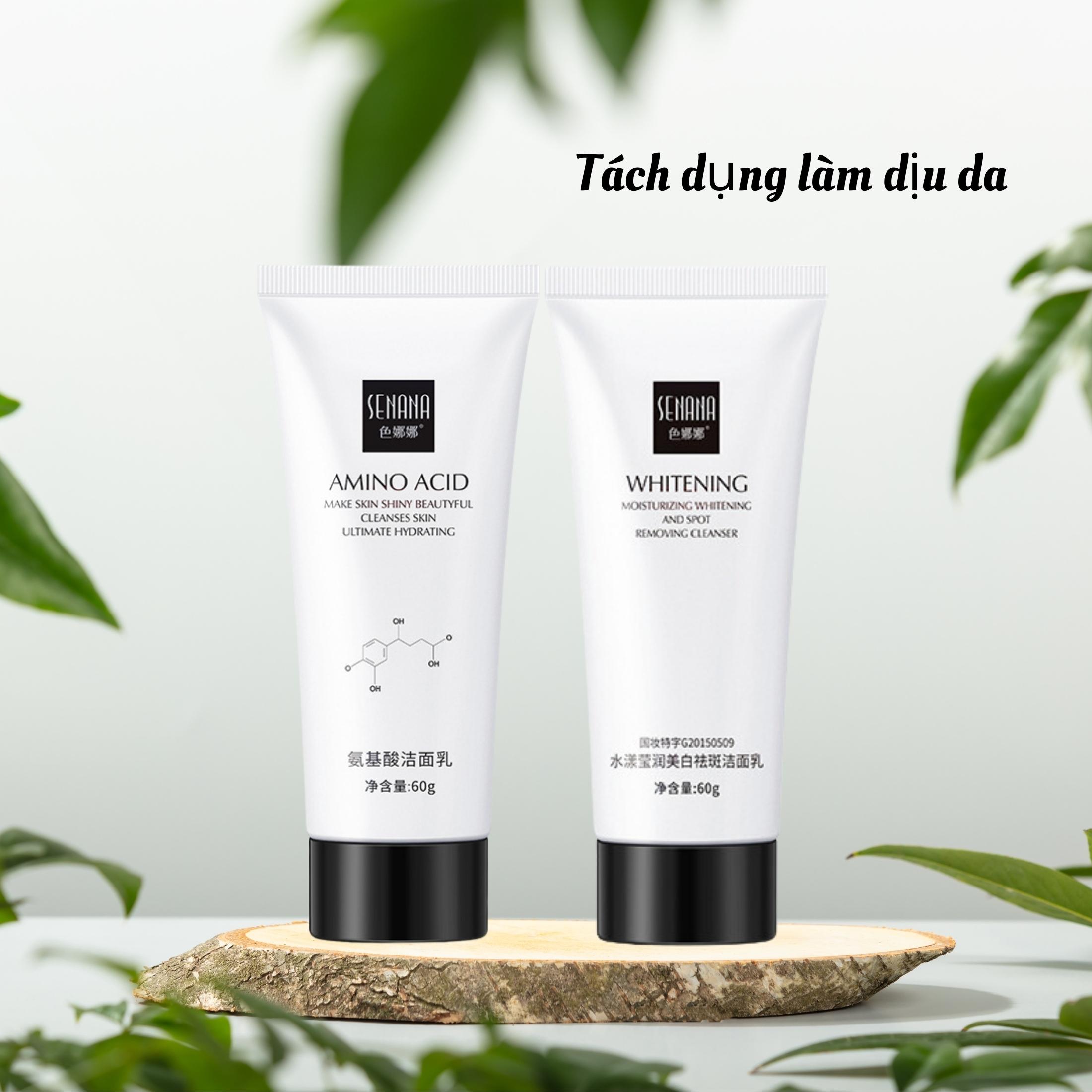 Sữa Rửa Mặt Làm Trắng Da Ngừa Mụn SENANA 60g, Sua Rua Mat Dưỡng Ẩm Kiểm Soát Dầu, Làm Sạch Sâu, Ngăn Ngừa Mụn Cho Bạn Làn Da Mịn Màng Tươi Trẻ