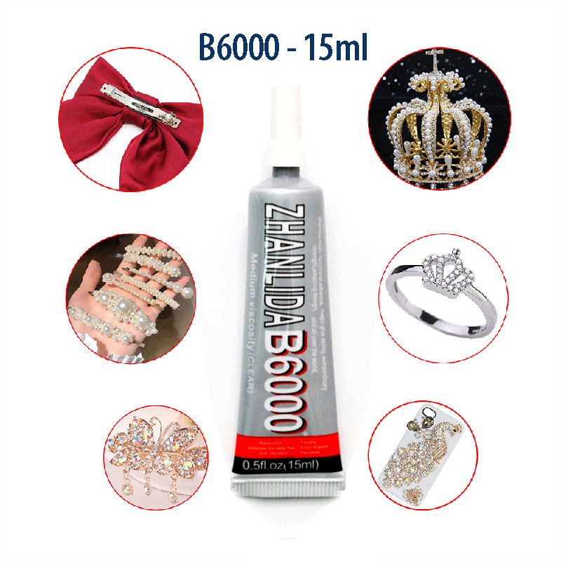 Keo dán B6000 Dán Viền, Ron Điện thoại, Trang trí phụ kiện (15ML) - Gấu Trúc Phụ kiện