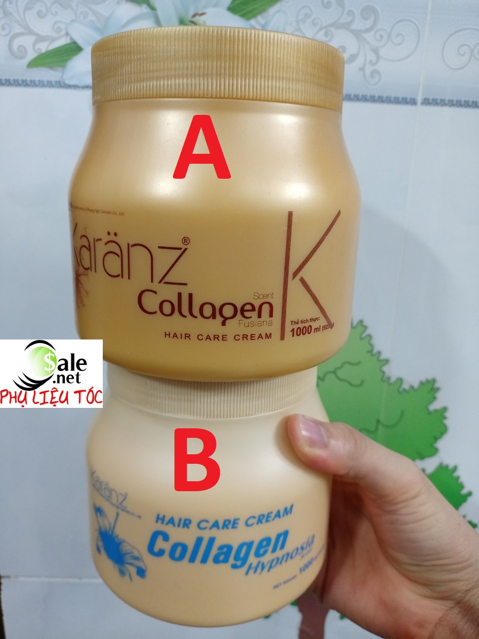 1000ml Dầu hấp phục hồi tóc tóc Collagen Karanz