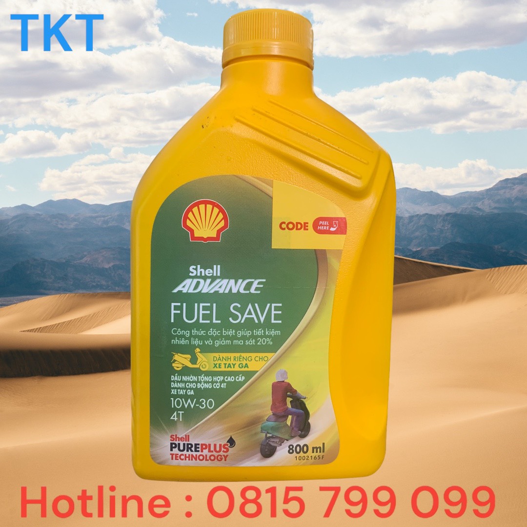 SHELL ADVANCE FUEL SAVE SCOOTER 10W-30 Dung tích 0,8L