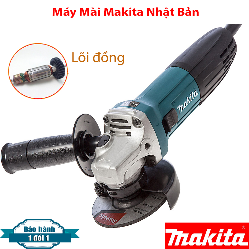 [ Chính Hãng Makita ]Máy Mài Cắt Makita Nhật Bản, Máy Made Japan 9556, Công Suất 840W - Lõi Đồng Hệ chổi Than Loại 3A Dòng Sản Phẩm Tốt . Bảo Hành 1 NĂM.