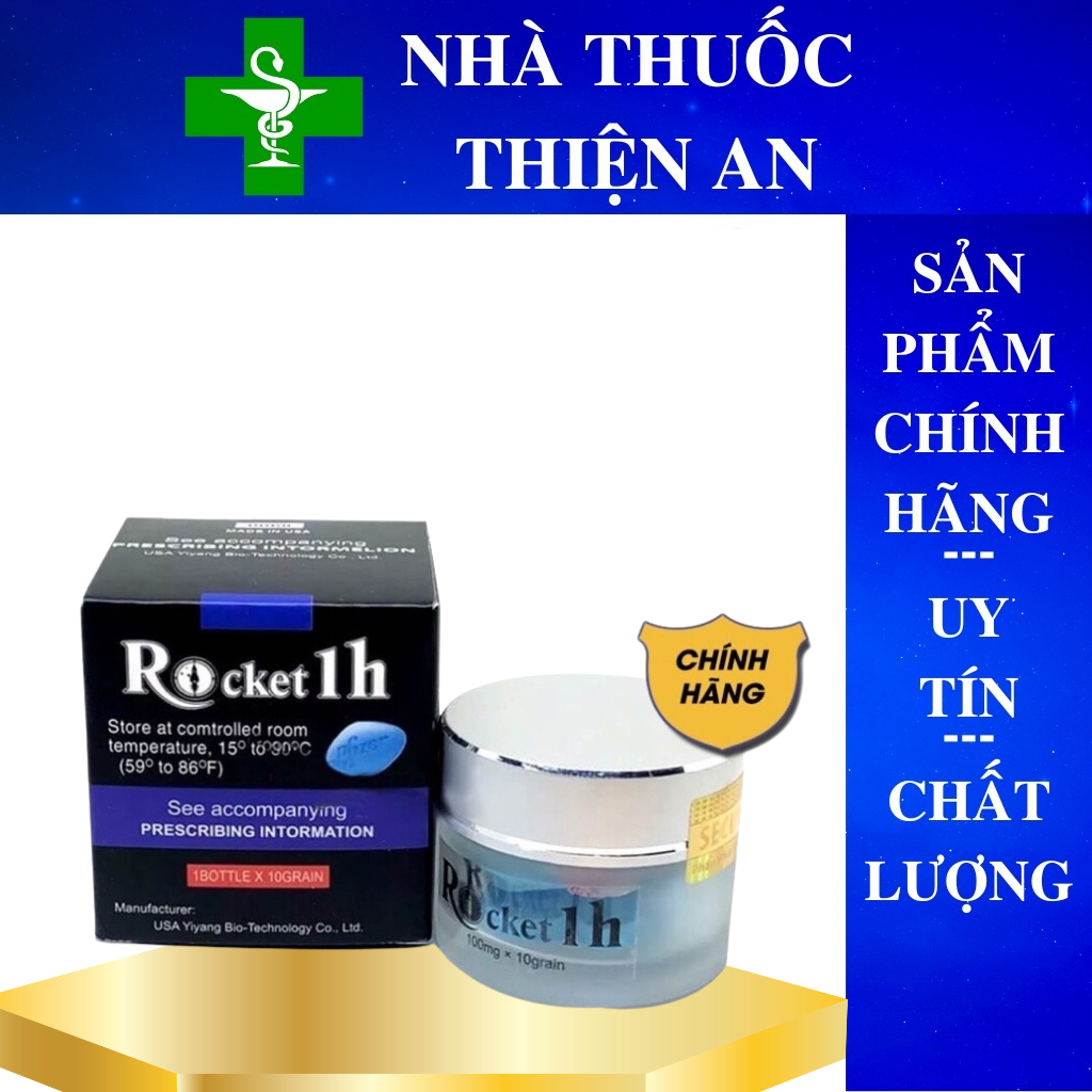Rocket 1h , 1 hộp 10 viên, tăng cường sinh lý nam giới