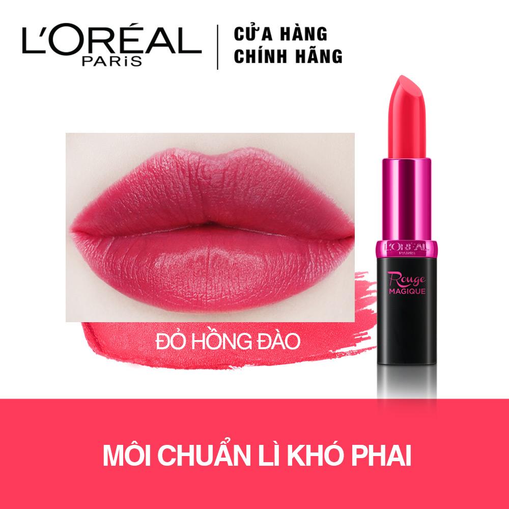 Son lì Loréal Rouge Magique màu hồng đào 925