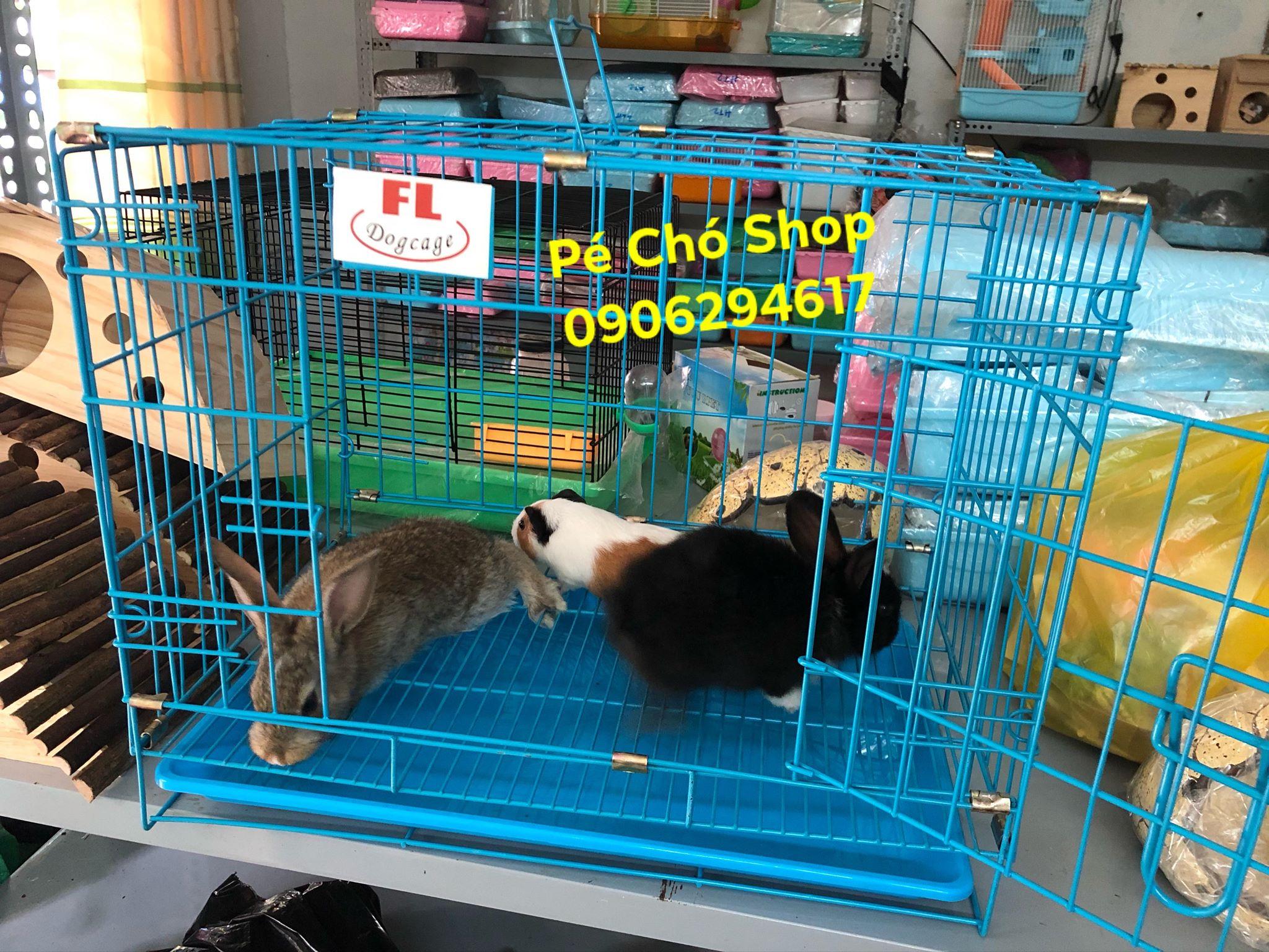 Lồng SẮT DÀY sơn tĩnh điện d48r33c40 cho thỏ,bọ,chó,mèo,..