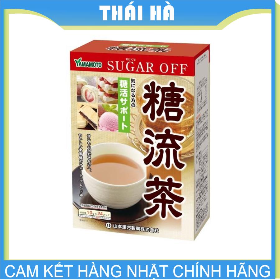Trà Giảm Lượng Đường Yamamoto Nhãn Đỏ 24 Gói Nhật Bản