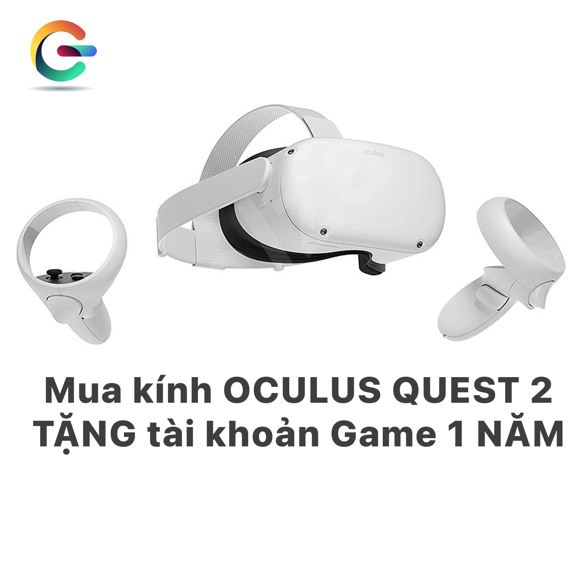 Kính thực tế ảo Oculus Quest 2 newseal - Tặng tài khoản game bản quyền 1 năm