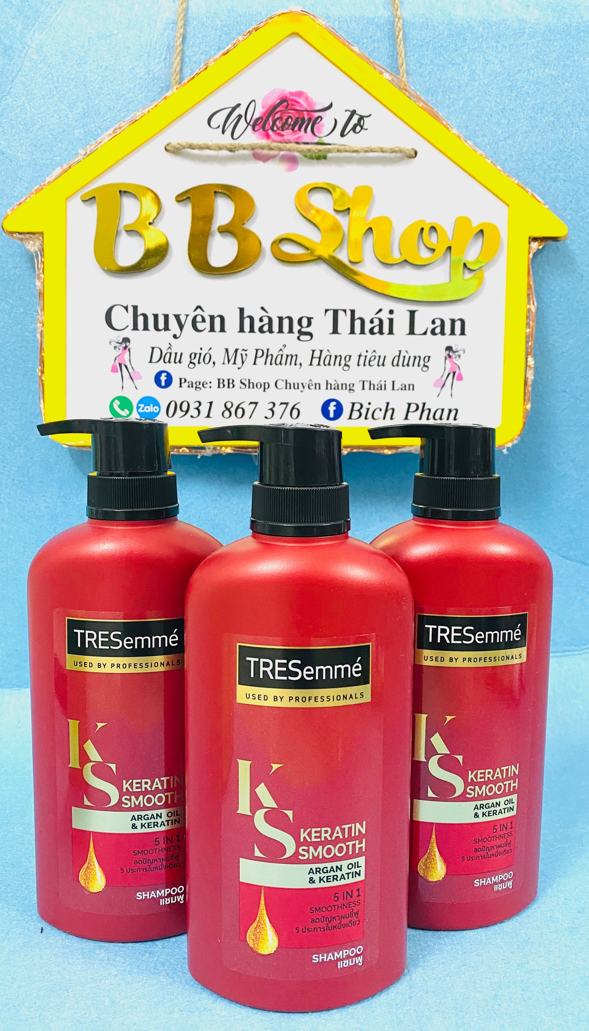 Dầu gội tresemme đỏ thái lan