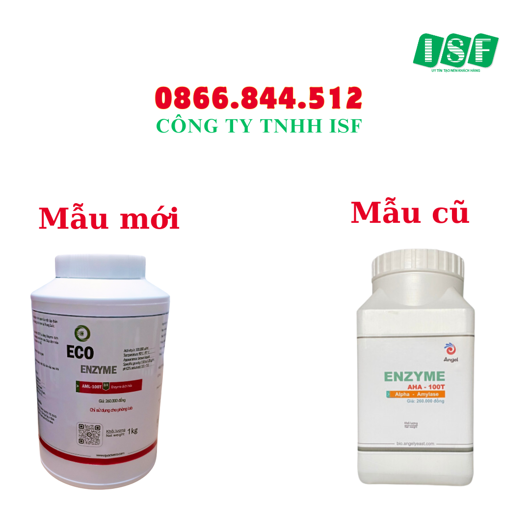 [ date 10/2025] Enzyme Alpha Amylase AHA 100T ( dạng nước) hũ 1kg