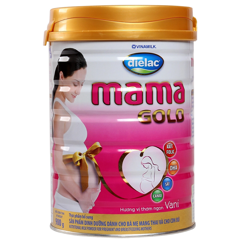 Sữa bột Vinamilk Dielac MaMa Gold hương Vani lon 900g