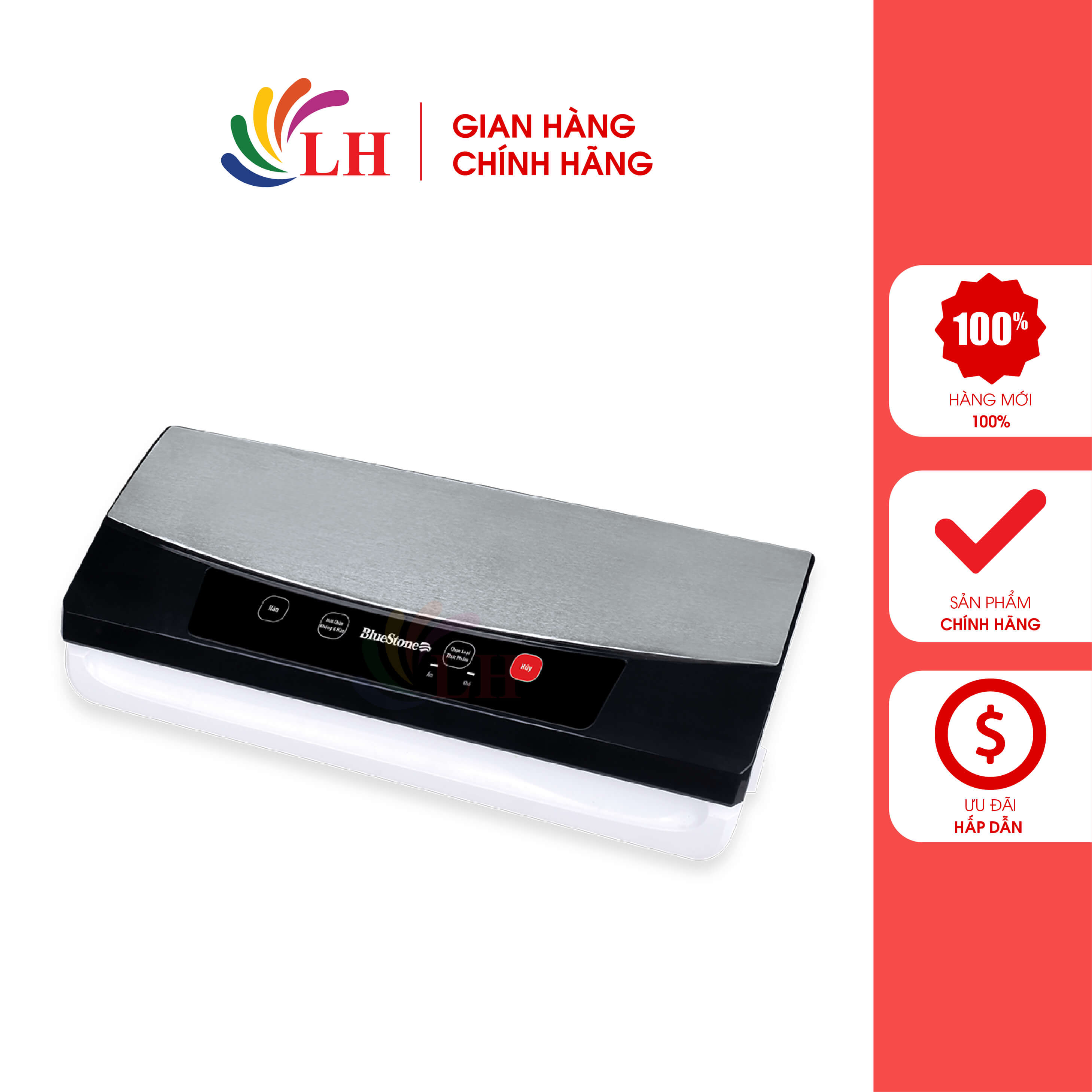 Máy hút chân không Bluestone VSB-2735 - Hàng chính hãng - Tiết kiệm điện năng, thân máy inox tiện dụng, đa chức năng
