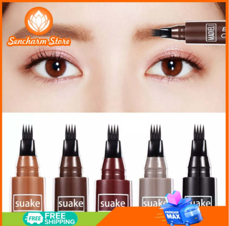 [HCM][GIÁ TỐT] Chì kẻ mày Suake 4 nhánh - Sencharm - dễ sử dụng giúp chân mày đều nét và đẹp tự nhiên