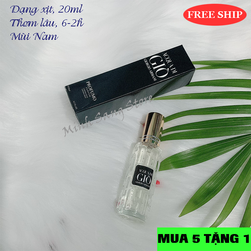 [HCM]NƯỚC HOA NAM CHIẾT PHÁP GIÒ ĐEN 20ML LƯU HƯƠNG CỰC LÂU 6-12H