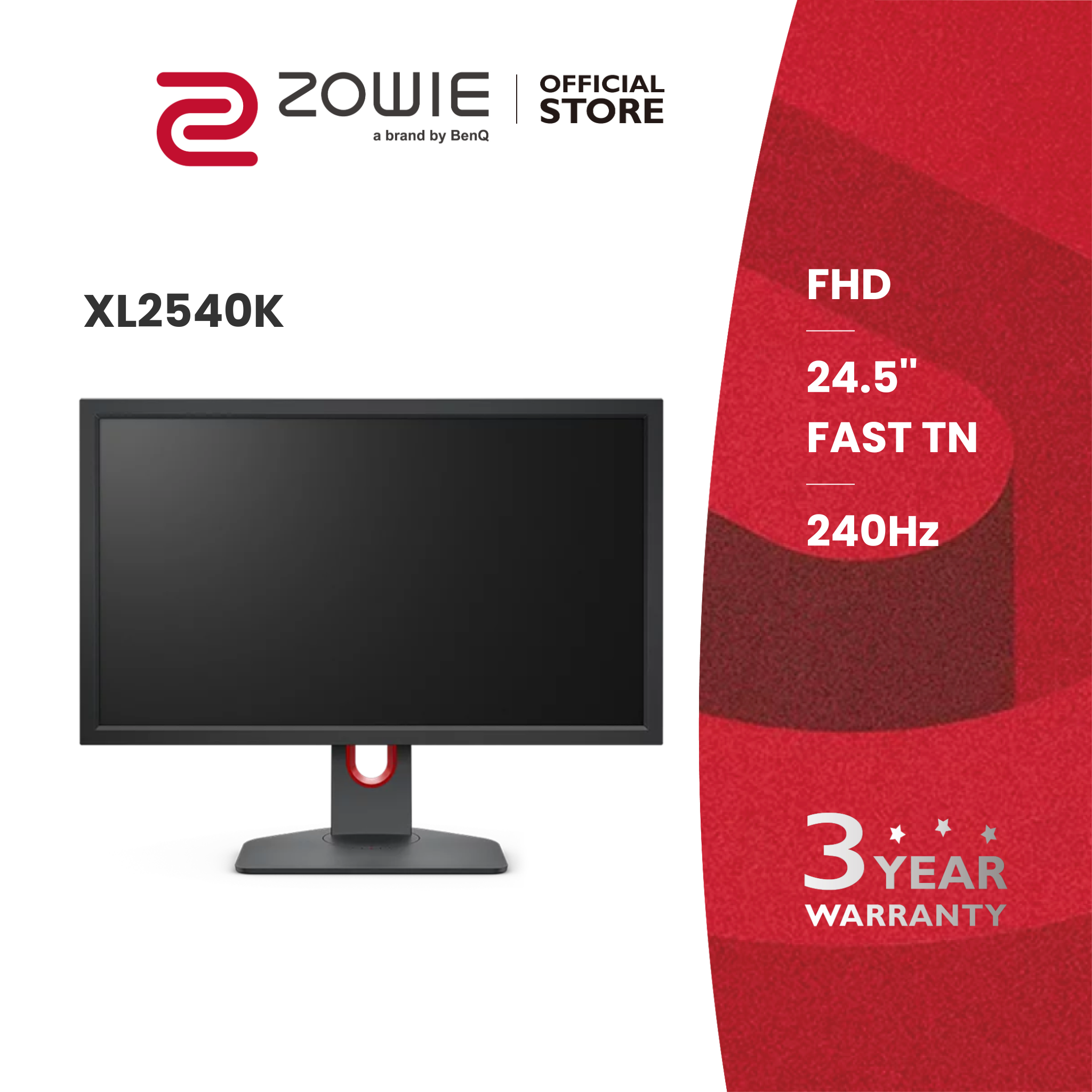 Màn hình gaming eSports FPS BenQ ZOWIE XL2540K _ TN 240Hz 24.5 inch