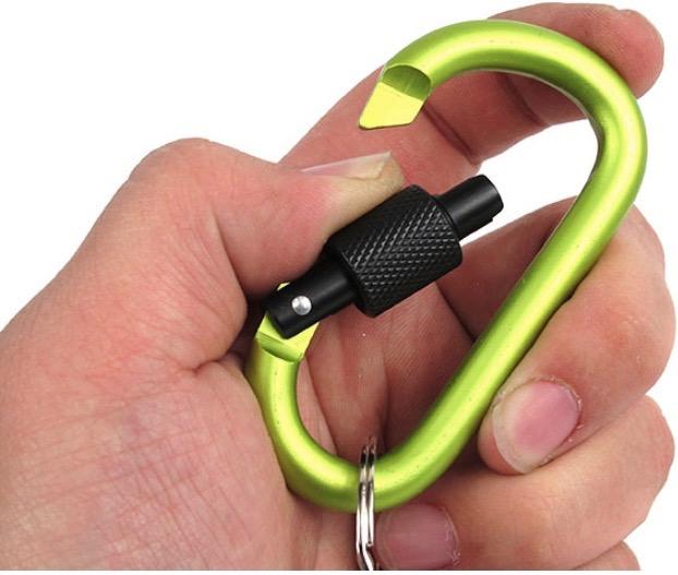 [HCM]Móc khoá đa năng móc khoá đẹp giá rẻ móc khóa nhôm đi phượt carabiner chữ D khoá xoay 8cm phụ kiện đồ phượt giá rẻ và chất lượng