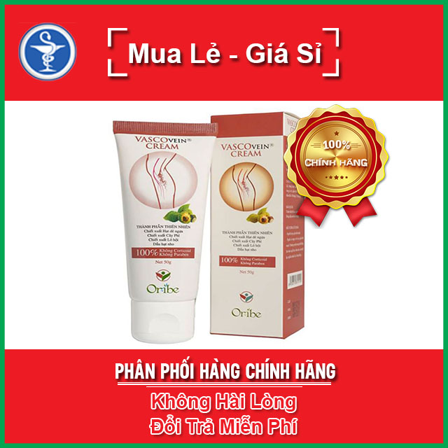 VASCOVEIN Cream - Hỗ Trợ Các Trường Hợp Suy Giãn Tĩnh Mạch Tuýp 50gram