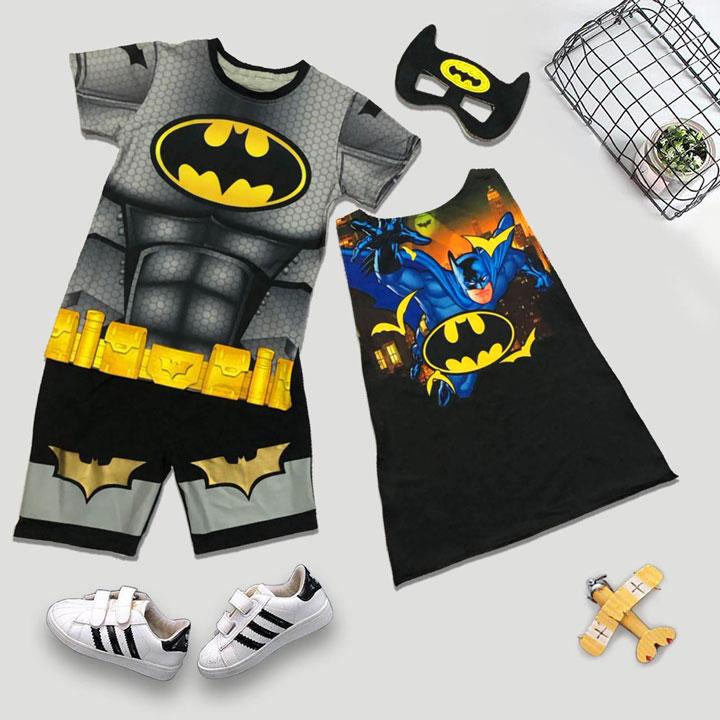 Bộ lửng 3D batman cơ bắp bé trai LV3