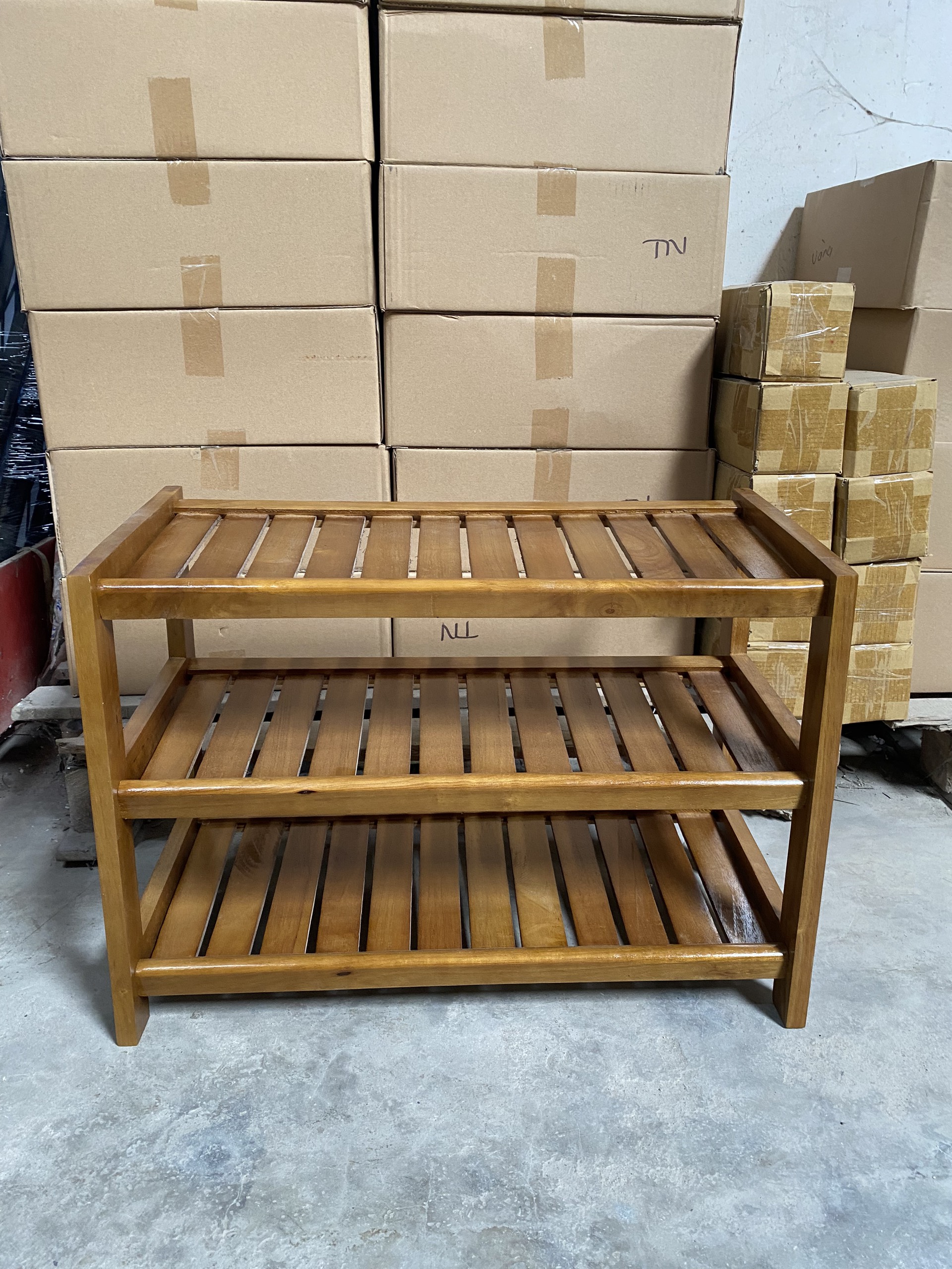 Kệ giày dép gỗ 3 tầng rộng 60 Cm kệ đa năng kệ lắp ráp 3 tang
