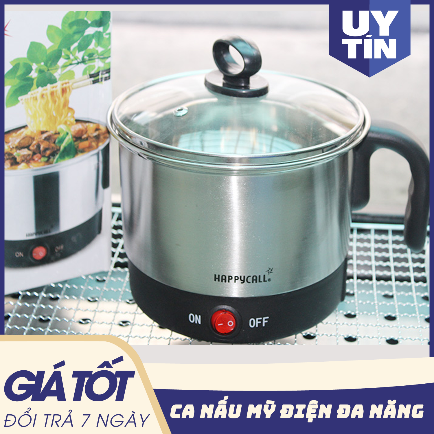 NỔI LẨU MINI HAPPY CALL! Ca nấu mì mini Happy Call TIỆN DỤNG! NHỎ GỌN! PHÙ HỢP NẤU BÁNH PHỞ MÌ TÔM... BỮA SÁNG TỐI CHO BẠN! -Nồi lẩu điện mini đa năng. Ca pha mì tiện lợi