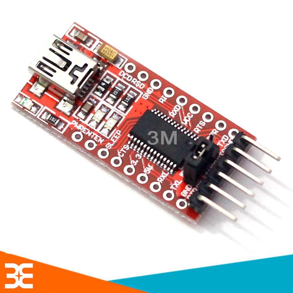 Module usb to com ft232 rl 3v3 - 5v - đỏ
