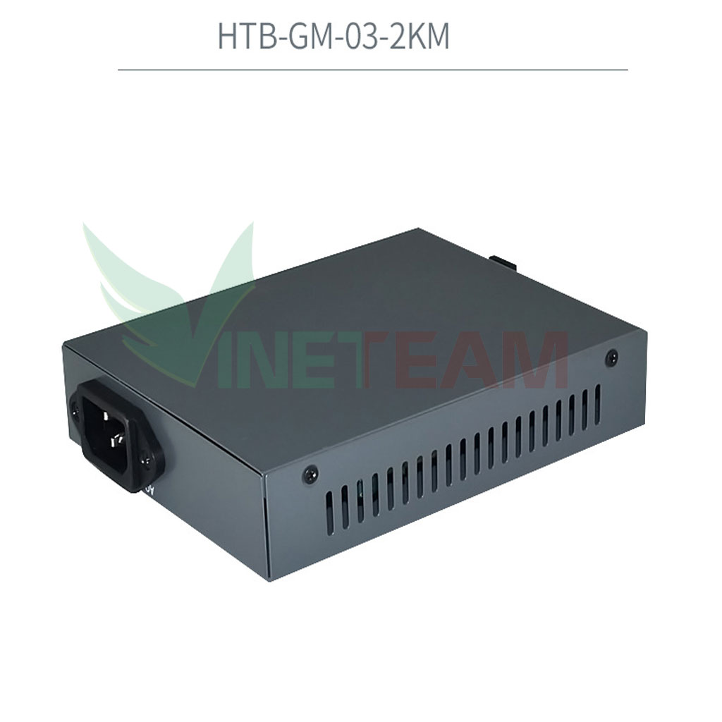 Thiết Bị Chuyển Đổi Quang Điện Netlink HTB-GM-03-2KM 2 Sợi Media Converter 2FO 1Q 1LAN 1Gbps