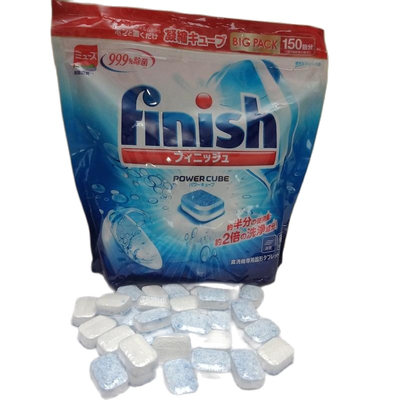 Viên rửa bát finish 150 viên Nhật Bản ( Viên tổng hợp 3 trong 1 ) tivhs hợp muối làm mềm , nước làm bóng và chất làm sách