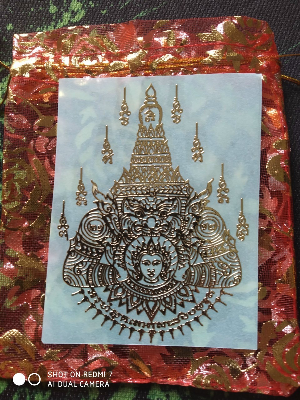 Linh phù 2 mặt Thần R.a.hu Thái Lan