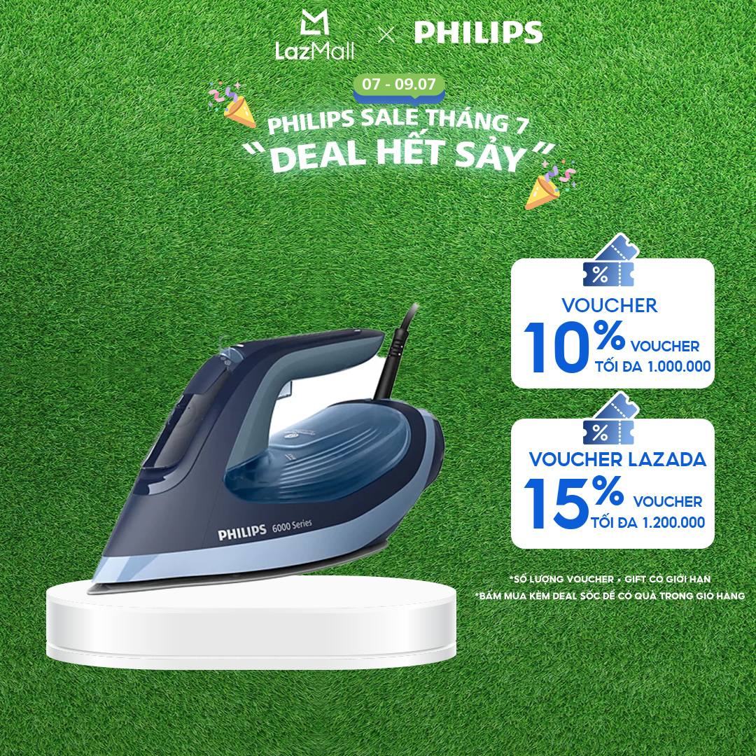 Bàn Ủi Hơi Nước Philips DST6120/20|2600W - Hàng Chính Hãng