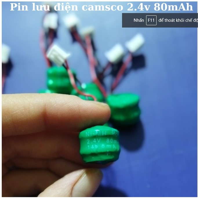 Pin camsco TB35N 2,4V 80mAh, pin lưu điện thay thế cho thiết bị hẹn giờ