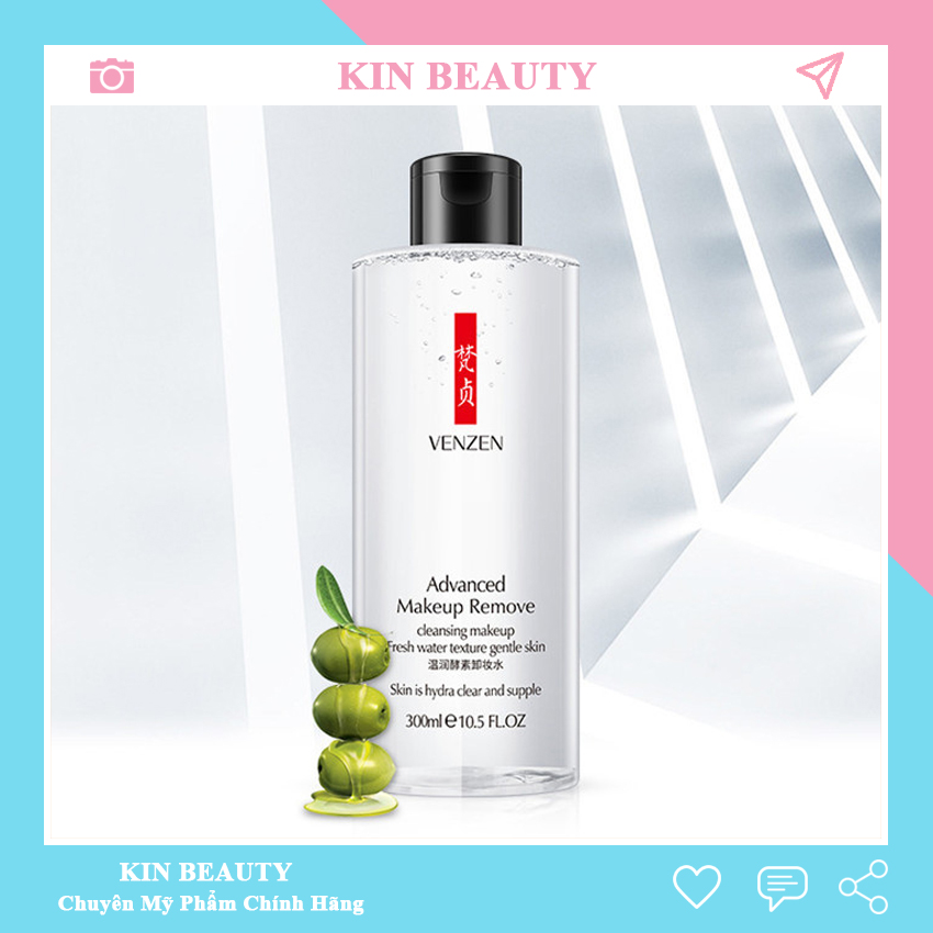 Nước tẩy trang Advanced Makeup Remove Venzen 300ml Kin Beauty