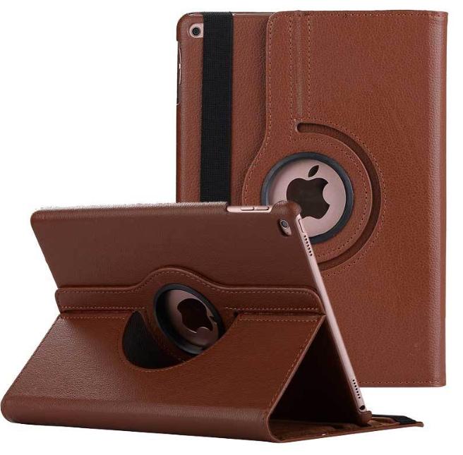 Bao da xoay 360 độ Loại tốt cho iPad Pro 9.7 / iPad Air 2 / iPad Air / iPad 2/3/4 / iPad Mini 4 / Mini 1/2/3 / iPad Pro 12.9/ ipad Pro 10.5 / ipad 9.7 2018/2017 / ipad pro 11 Nâu