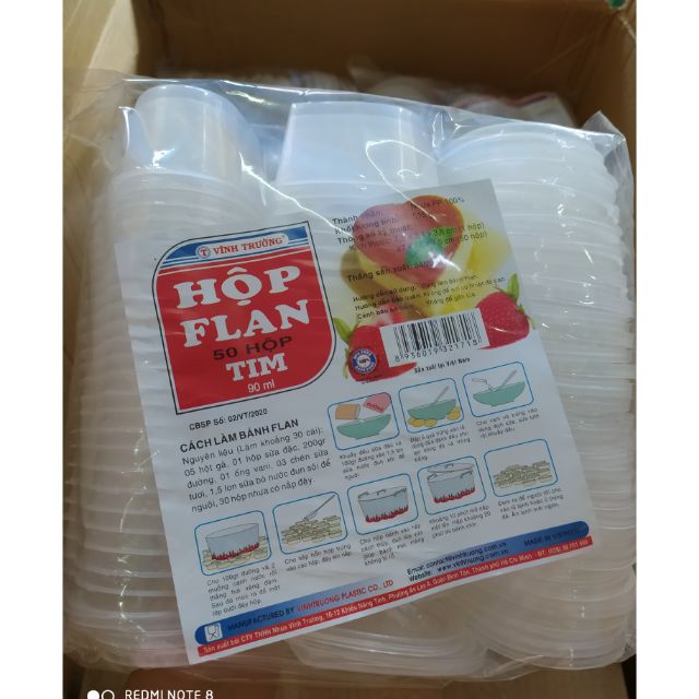 Combo 100 khuôn nhựa làm bánh plan dạng tim hoặc tròn size 90ml kèm nắp