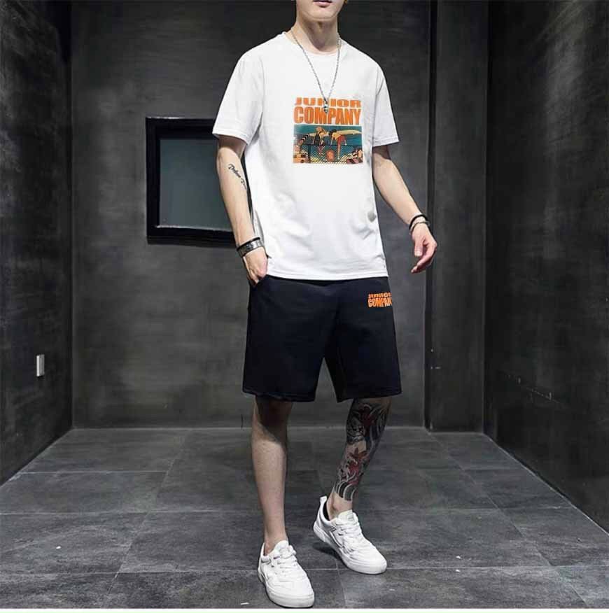 Set bộ thể thao nam, bộ thun đùi nam, áo thun tay ngắn company, quần short, bộ thun mặc nhà, đi chơi cá tính - đt