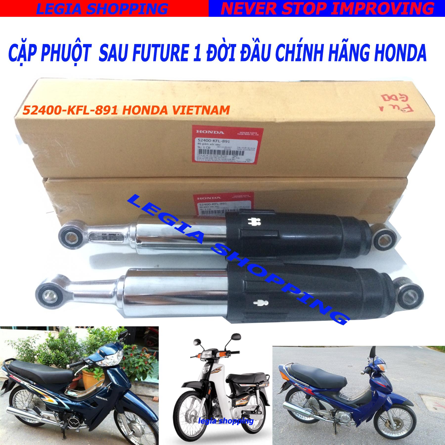 CẶP PHUỘC - GIẢM SÓC SAU HONDA FUTURE 1 MÃ KFL TẶNG KÈM 2 BÓNG LED CHÂN T10