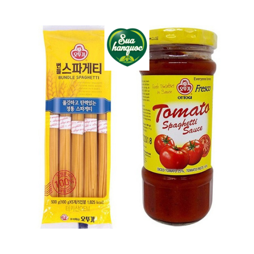 Combo Mì Ý 500g & Sốt Spaghetti Ottogi 220g