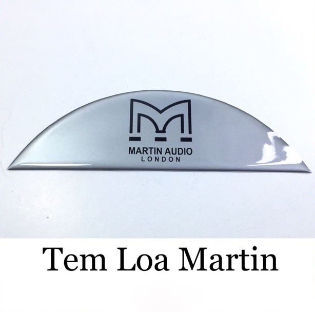 Tem dán thùng loa thương hiệu Martin có keo dính