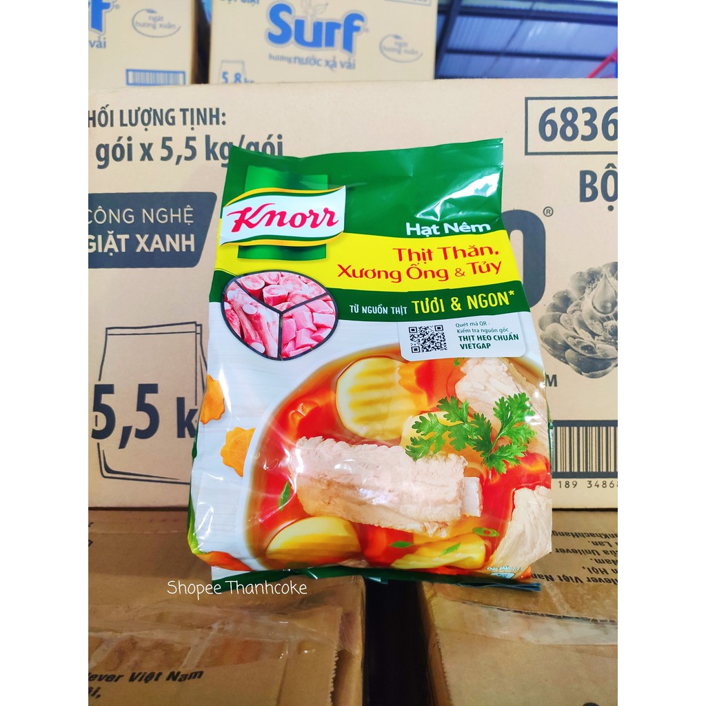 KNORR HẠT NÊM TỪ THỊT VÀ XƯƠNG 1.8KG 1,8 kg GÓI LỚN BIG SIZE date luôn mới