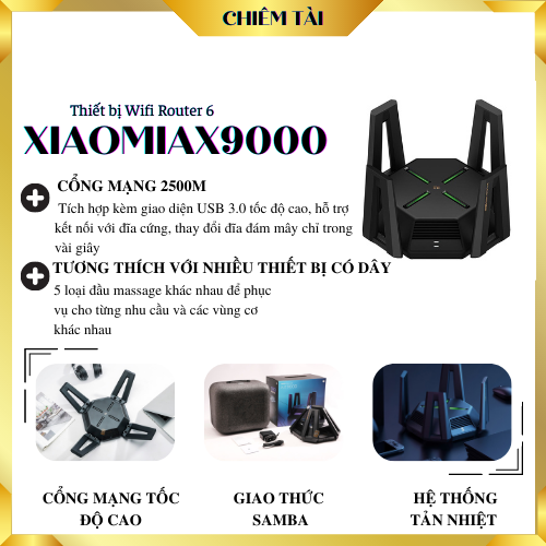 Router wifi 6 xiaomi ax9000