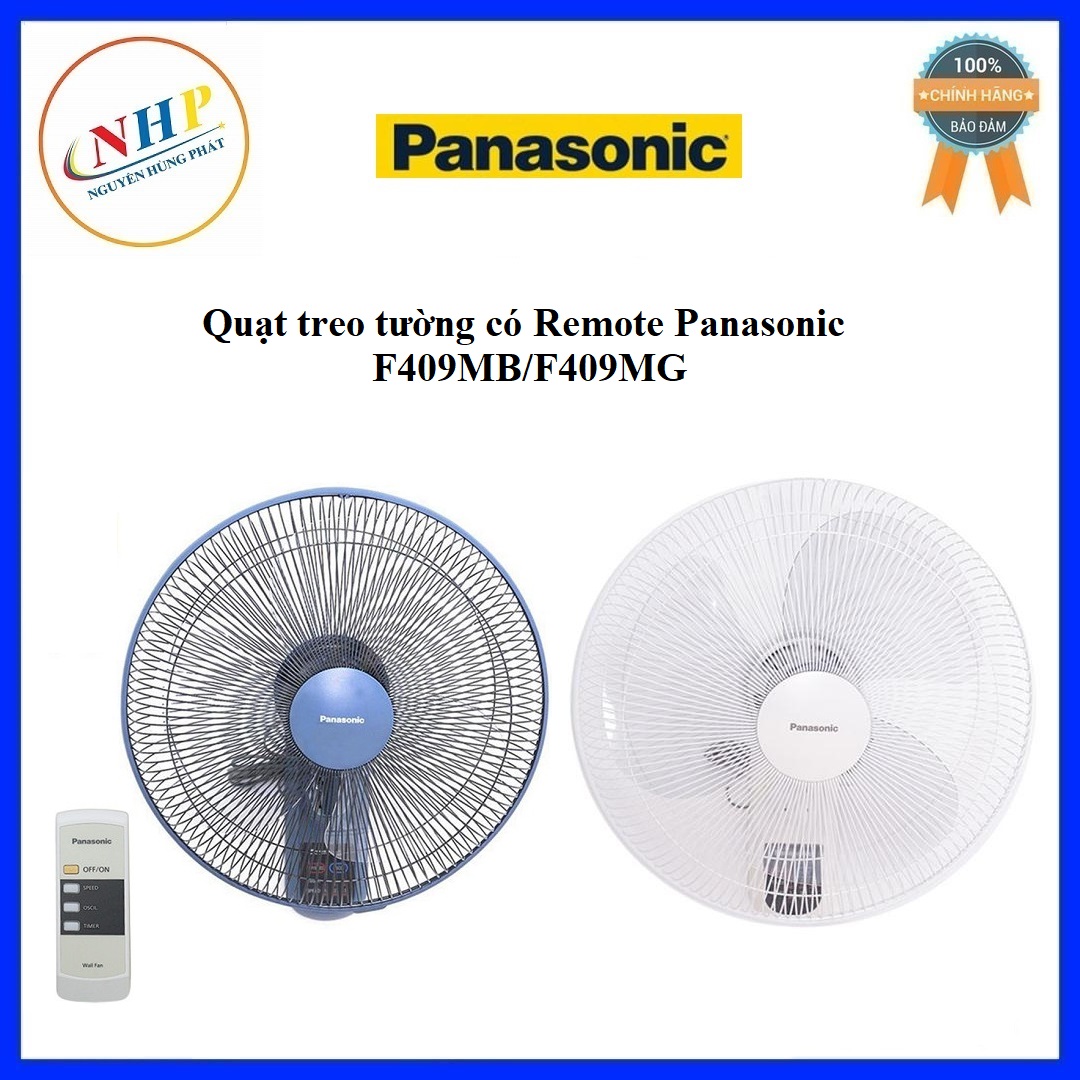 Quạt treo tường có remote panasonic f409mb/f409mg