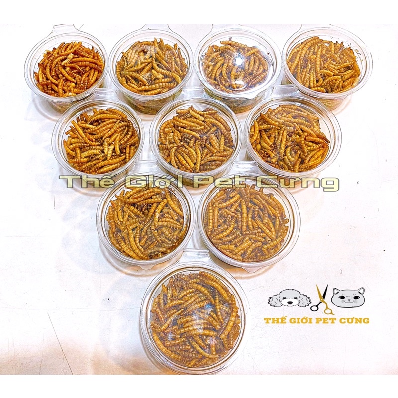 Sâu sấy khô giàu đạm 15gr hamster thỏ bọ/nhím/sóc