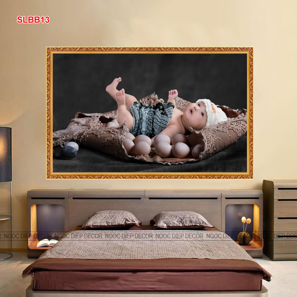 TRANH DÁN TƯỜNG 3D EM BÉ BABY -SLBB13- CÓ GHÉP THEO YÊU CẦU -TRANH TRANG TRÍ PHÒNG NGỦ