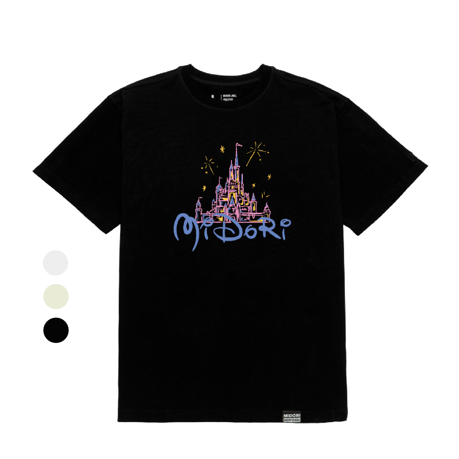 Áo thun unisex form rộng tay lỡ phông nam nữ DISNEY Local Brand Chính Hãng Mi Midori