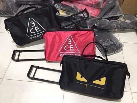 Túi kéo du lịch, ba lô du lịch 3CE cao cấp có bánh xe và tay kéo tiện lợi, túi kéo du lịch, túi kéo du lịch 3ce