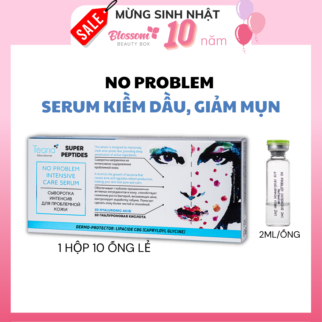 Serum da dầu mụn TEANA NO PROBLEM super peptide #Blossom