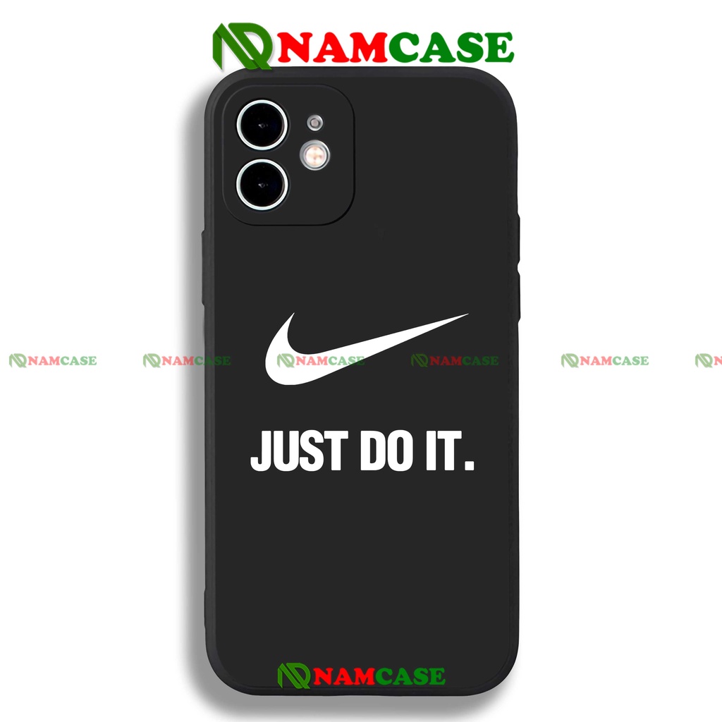 Ốp lưng iPhone Nike cạnh viền vuông silicon mềm dẻo bảo vệ camera cho iphone 6/6s/7/8/X/XS/XR/11/12/13 Pro Plus