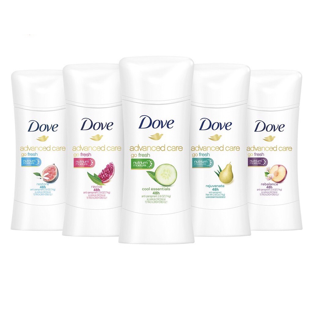 Chính hãng Lăn khử mùi Dove Advanced Care 74g