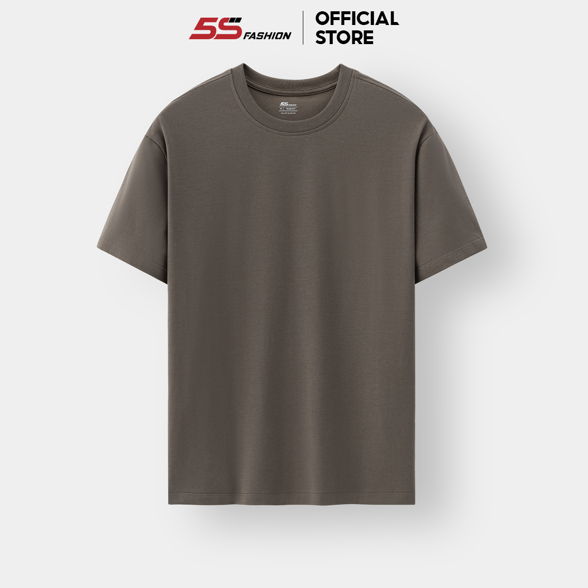 Áo Thun Nam SMART-COTTON 5S FASHION, Thiết Kế Trơn, Thoáng Mát, Nhiều Màu, Dễ Mặc (ATS25045)